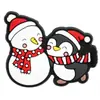 Serie Navideña Dibujos Animados Transfronterizos Cuentas Focales Cuentas de Goma Blanda Cuentas Sueltas Accesorios para Joyería Accesorios DIY