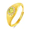 Anel Retro Popular de Pedra de Cristal Natural do Xiaohongshu, Anel de Alto Padrão em Prata Esterlina S925 com Acabamento Escovado Estilo Antigo