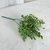 Flor artificial 6 garfo pequena folha eucalipto plástico verde planta pequena eucalipto flor falsa transfronteiriça quente falso verde planta atacado