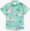 2026 Camisa Casual Cómoda de Manga Corta Suelta Elástica en Cuatro Direcciones con Estampado Digital 3D para Hombre Temu Xiyin Transfronteriza Europea y Americana