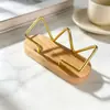Nuevo Titular de Tarjetas Creativo de Madera Maciza de Haya Titular de Tarjetas de Presentación para Oficina de Negocios Soporte de Exhibición de Tarjetas de Presentación para Recepción de Hotel Almacenamiento de Tarjetas