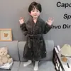 Bata Infantil Niños Invierno Franela Niños Otoño Invierno Coral Fleece Bebé Pijama Infantil Ropa de Casa Bata de Baño
