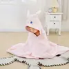 Poncho Infantil de Dibujos Animados Clase A al por Mayor, Capa con Capucha para Bebé, Toalla de Baño para Bebés, Bata de Baño Gruesa Portátil