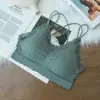 Nuevo Artículo Top de Tirantes sin Costuras Top Tubo Sexy de Encaje con Escote en V Cruzado en el Hombro Tirante para el Hombro Ropa Interior para Mujer