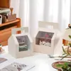 Caixa de Embalagem para Bolo de Aniversário de 4/6 Polegadas com Alça e Janela para Doces Mousse de Confeitaria Atacado de Suprimentos para Confeitaria