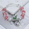 Pulsera de Cristal de Sirena Estilo Bosque Dulce Hada Súper Diseño Nicho Ins Femenino Versátil Estudiante Mejor Amiga Pulsera DIY
