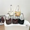 Bolso de axila tejido retro nuevo 2026, bolso de mano estilo cesta de cuero suave PU, bolso tote, bolso de trabajo y bolso para mamá