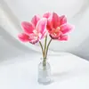 Lirios Artificiales, Orquídeas Cymbidium Artificiales, Accesorios de Tacto Realista, Pinzas para el Cabello, Recuerdos de Boda, Decoración de Fondo, Arreglos Florales, Flores Artificiales