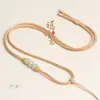 Cordón para Colgante de Cuentas de Jade Tejido a Mano con Jade y Cera de Abeja, Estilo Chino Nuevo Cordón de Collar Ajustable DIY para Hombres y Mujeres, Al por Mayor