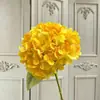 Flor de hortensia artificial individual para decoración floral de bodas, flores artificiales para decoración suave de sala de estar en casa estilo europeo, hortensia para paisajismo de proyectos