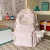 Bolsa de Ombro Única para Aluna do Ensino Fundamental Estilo Coreano Estilo Acadêmico Mochila para Aluno do Ensino Médio Mochila Leve Redutora de Carga Mochila Pequena Fresca de Duas Alças