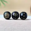 Ágata Vermelha e Preta Bronzeamento Doze Signos do Zodíaco Oito Santos Padroeiros Contas de Balde Acessórios para Pulseira DIY Tecida à Mão