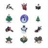 Broche Muñeco de Nieve Reno Calcetín Navideño Papá Noel Árbol de Navidad Insignia de Aleación Accesorios para Ropa Bolsas Edición Limitada Navideña