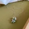 Colar com Pingente de Uva de Pedra Colorida, Luxo Leve, Moda de Alto Padrão, Corrente Única para Suéter, Joia de Nicho de Designer para Mulheres