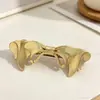 Grampo de Cabelo com Design Dourado e Mola para Mulheres, Grampo de Cabelo Elegante e da Moda de Alta Qualidade, Presilha Lateral para Prender Fios Soltos
