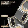 Adequado para capa de celular Samsung ZFold8 com suporte, eixo central magnético rotativo, toque de luxo leve, capa protetora zfold8ultra