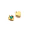Transfronterizo Nuevo Color Hao Piedra Adorno Colgante Cuentas Hexágono Corazón de Durazno Flor Piedra Cuadrada Adorno Accesorios
