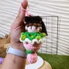 Colgante de Muñeca de Ganchillo Hecho a Mano, Llavero de Lana, Adorno Colgante, Pequeño Accesorio para Bolsas de Niñas, Regalo, Regalo de Graduación
