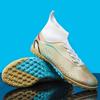 Zapatos de fútbol de caña alta de comercio exterior para hombre y mujer, zapatillas de clavos rotos, clavos largos, zapatilla de entrenamiento para césped para adultos, entrega transfronteriza de una sola pieza
