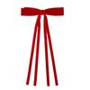 Cinturón de terciopelo transfronterizo nuevo, cinta larga para niña, lazo de princesa, horquilla, dulce y linda pinza lateral con forma de pico de pato, accesorios para el cabello