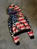 Sudadera con Capucha de Rayas Americanas y Estampado de Leopardo Retro, Combinación de Colores, Estilo Oscuro Y2K, Moda Ins Otoño e Invierno, Transfronteriza, Nuevo Estilo Europeo y Americano