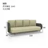 Juego de Sofá de Ratán para Exteriores Modelo de Casa de Villa en Patio Silla de Ratán para Balcón Muebles Impermeables de Jardín de Diseño para Exteriores