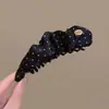 Presilha Banana de Bolinhas Estilo Coreano Simples e Elegante para Mulheres, Presilha para Rabo de Cavalo Alto, Novo Modelo 2026, Presilha Vertical para a Parte de Trás da Cabeça, Ferramenta de Penteado