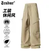 Pantalones Cargo Dopamine Estilo Americano Bolsillo Grande Hombre Primavera Otoño Nuevos Pantalones Casuales Diseño Pierna Ancha Pantalones Deportivos Hombre