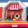 Cama elástica de doces, castelo inflável para exterior, cama elástica pula-pula, castelo inflável, cama elástica com almofada de ar para crianças, cama elástica de casamento, castelo travesso