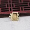 Yiwu Gold Ray nuevo color chapado en oro pulsera DIY collar de perlas hebilla enlace accesorios B838