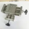 Mesa deslizante manual operada a mano cruzada de ajuste fino Mesa de traducción manual Banco de taladro Varilla roscada Mesa deslizante Módulo lineal XY Mesa deslizante cruzada