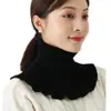 Cuello Desmontable Otoño e Invierno para Mujer Cuello Desmontable Versátil Calentador de Cuello Tejido Suéter Desmontable Cuello Alto Protector de Cuello Calentador de Cuello Jersey de Punto