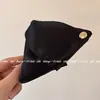 Presilha de Garra Triangular com Concha de Cetim Estilo Francês, Acessório de Cabelo Versátil de Alta Qualidade e Tendência para a Parte de Trás da Cabeça