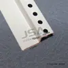 Relleno de Esquina Interior Forma de Doble Párpado para Techo de Pladur Tira Artesanal en Forma de Z Blanca de PVC de la Marca
