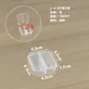 Caja Transparente Plástico Caja Cuadrada Pequeña Adornos Equipo de Pesca Anzuelos de Pesca Caja de Almacenamiento con Compartimentos y Tapa Piezas Cuentas Perler Caja de Clasificación