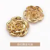 Flor Decorativa Cosida a Mano de Metal Pequeña Fragancia Abrigo, Cortavientos, Suéter, Botones de Punto, Botones de Gama Alta