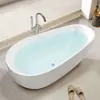 Banheira de Acrílico para Uso Doméstico, Tamanho Pequeno, Integrada, Autoportante, Borda Fina, Banheira Empilhável, Venda Direta do Fabricante, Autoportante para Hotéis