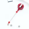 Clipe Rotativo Retrátil Fivela de Puxar Fácil Chaveiro de Contas DIY Fivela Retrátil Crachá de Enfermeira Cartão de Identidade Fivela de Cordão Retrátil de Puxar Fácil