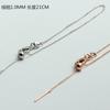 Cadena de color dorado 18K que conserva el color con cierre de O y aguja para ensartar cuentas, pulsera universal ajustable, accesorios manuales para DIY