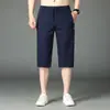 Pantalones Cortos Holgados Casuales de Seda de Hielo de Alta Calidad para Hombre Pantalones de Secado Rápido para Hombre Pantalones Cortos Rectos Holgados de Moda Pantalones de Longitud Media