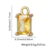 Aretes de Aro Doble Collar Pulsera Flor de Seis Pétalos Trébol de Cuatro Hojas Incrustaciones de Oro en Cobre Accesorios de Joyería DIY Colgante