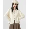 Nueva colección de otoño e invierno: suéter grueso de punto con patrón trenzado, con un elegante diseño de cuello halter y cuello en V, mangas largas y color negro. Talla única