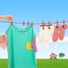 Tendedero Exterior del Fabricante con Pinzas, Portátil para Viajes, Retráctil, Tendedero a Prueba de Viento con 12 Pinzas, Tendedero para Secar Ropa, Tendedero