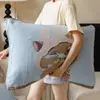 Fundas de almohada de gasa lindas, algodón puro, juego de dos, para uso en casa, tamaño adulto, fundas de almohada 100% algodón de alta calidad, almohadilla anti-aceite para la cabeza para hombres