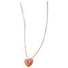 Nuevos Pendientes de Tulipán Amor Francés de Aguja de Plata S925 Cadena Clavícula de Perla Melocotón Dulce de Lujo Ligero Trendy