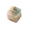 Dados Poliedros de Ágata Indiana Natural Dados Numerados Esculpidos Conjunto de Sete Peças para Jogo de Mesa Dnd Z02