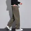 Pantalones Casuales Nuevos de Otoño con Múltiples Bolsillos para Hombre, Sueltos, Versátiles, Caídos, Resistentes a las Arrugas, Pierna Recta para Hombre