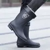 Tamanho 39-48 Zhongjian impermeável com fole tamanho extra grande masculino e feminino quentes impermeáveis forrados com fleece destacáveis antiderrapantes galochas botas femininas