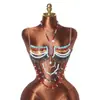 YYF Ropa de mujer transfronteriza europea y americana chaleco sujetador con cuentas top de tirantes camisola sexy con pedrería cadena para el cuerpo pecho