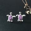 Aretes de tortuga pequeña lindos de venta caliente europea y americana Amazon AliExpress aretes simples versátiles personalizados multicolores